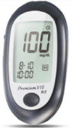 Bluetooth glucometer paired with the InstaMD SmartHub